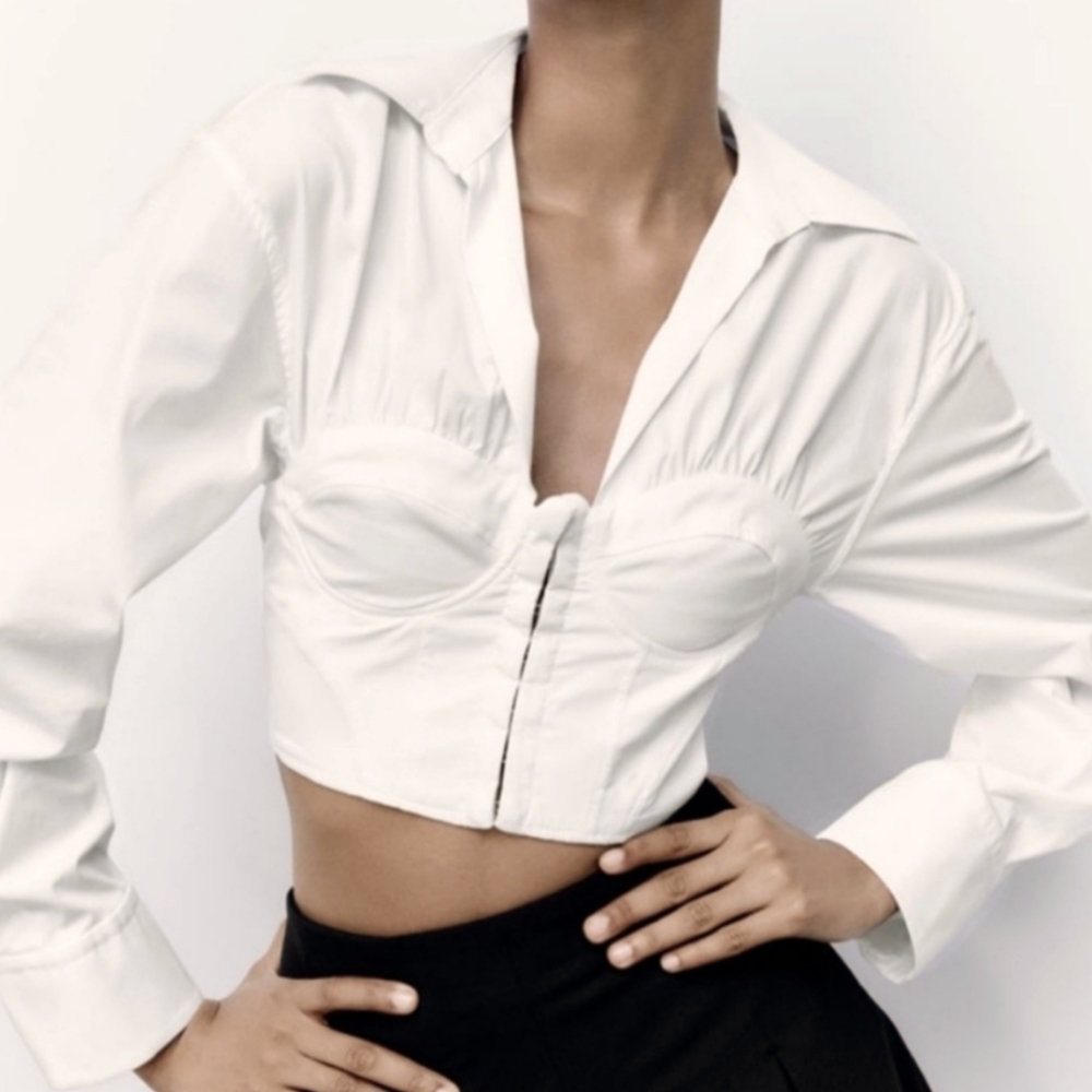 Zara Bustier Crop Top